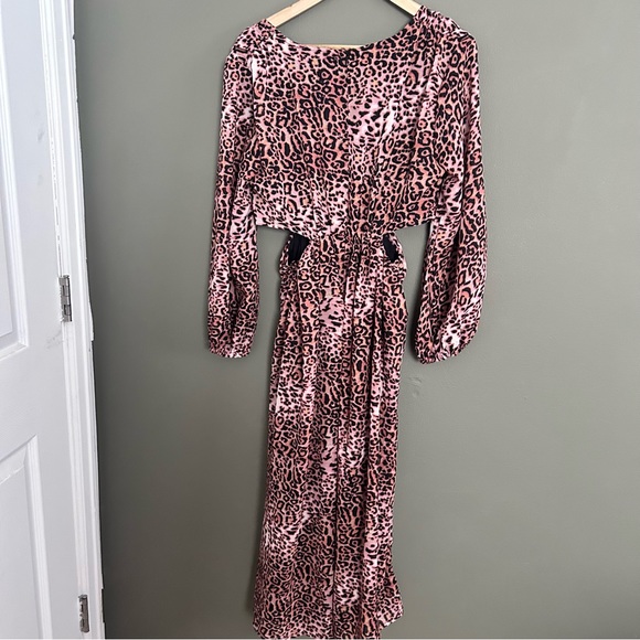 Anthropologie x ranna gill cheetah print dress with side cutouts nwt - Picture 3 of 6